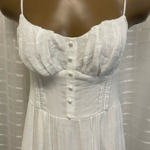 Windsor white linen maxi dress